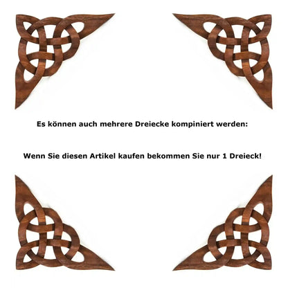 Keltischer Knoten  35 cm Holz-Wandbild  handgemacht handmade celtic Kelten Holz 