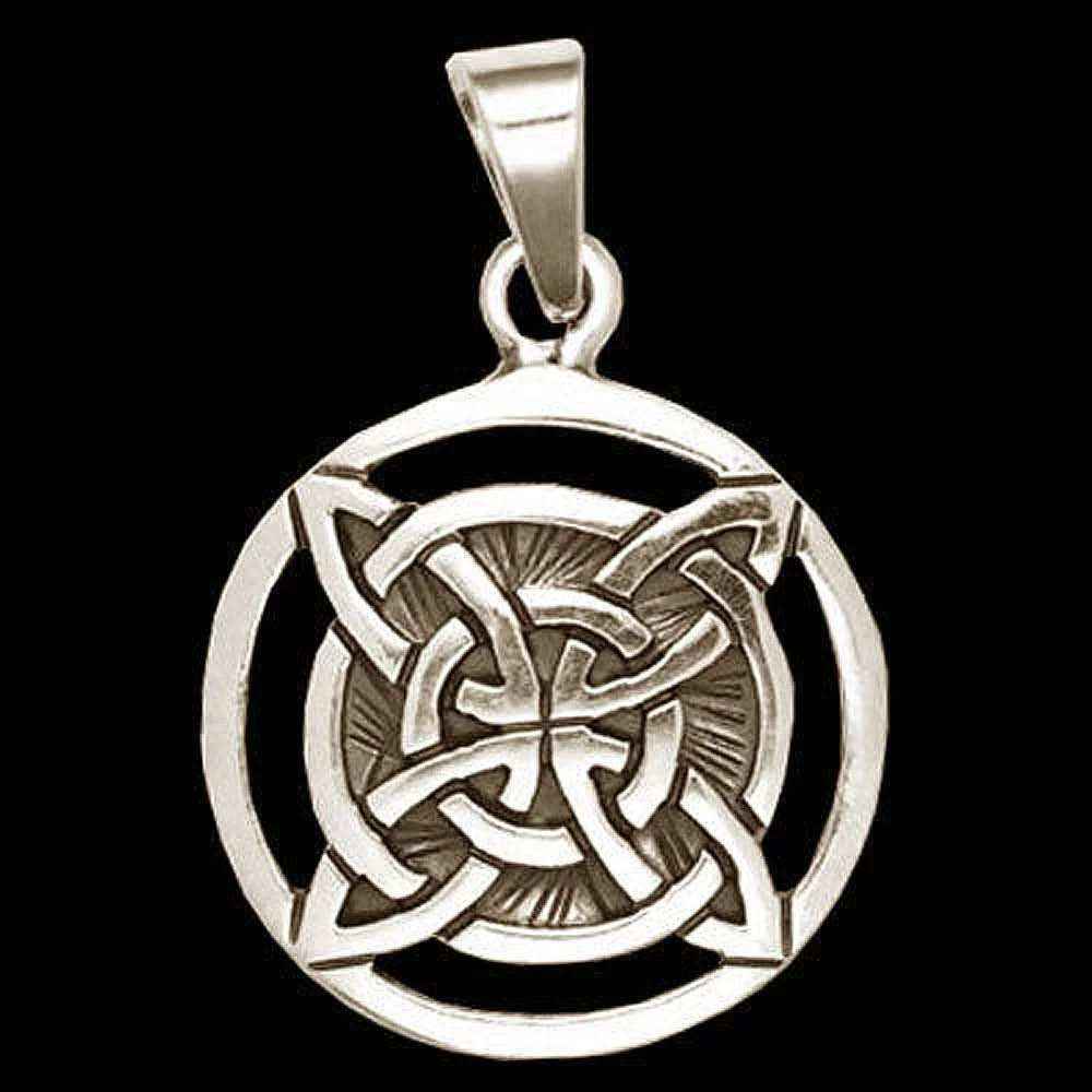 keltischer Knoten Schmuck Anhänger 925er Silber - Keltische Knoten - 28 mm Durchmesser
