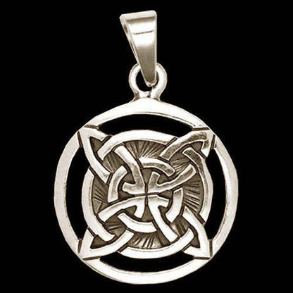 keltischer Knoten Schmuck Anhänger 925er Silber - Keltische Knoten - 28 mm Durchmesser