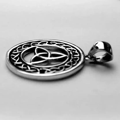 Keltischer Knoten Schmuck Anhänger 925er Silber - Dreieck-Knoten 24mm