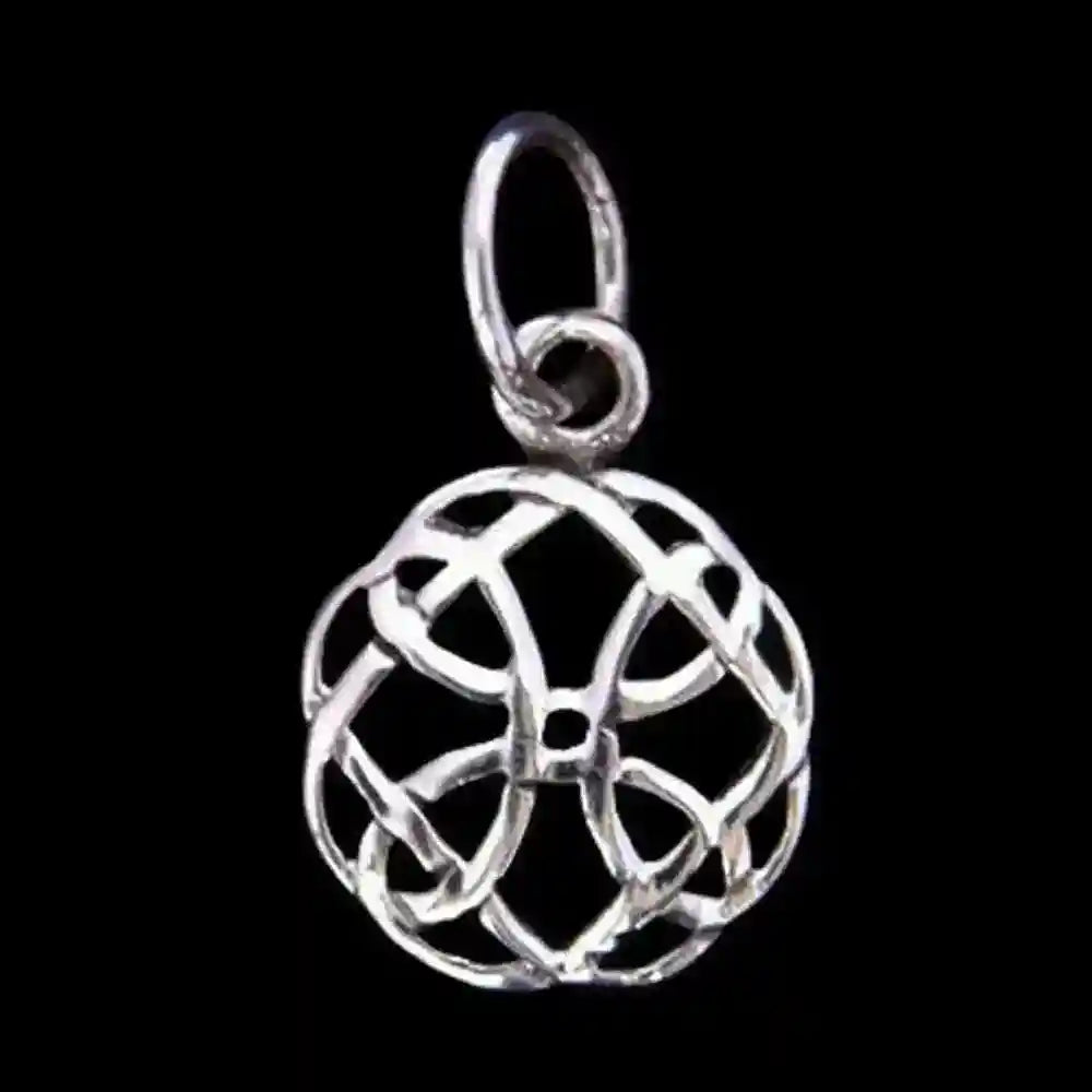 Keltischer Knoten Schmuck Anhänger 925er Silber Durchmesser 12mm - Firma Holzenplotz - Silberketten-Goldketten.de 