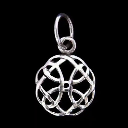 Keltischer Knoten Schmuck Anhänger 925er Silber Durchmesser 12mm - Firma Holzenplotz - Silberketten-Goldketten.de 