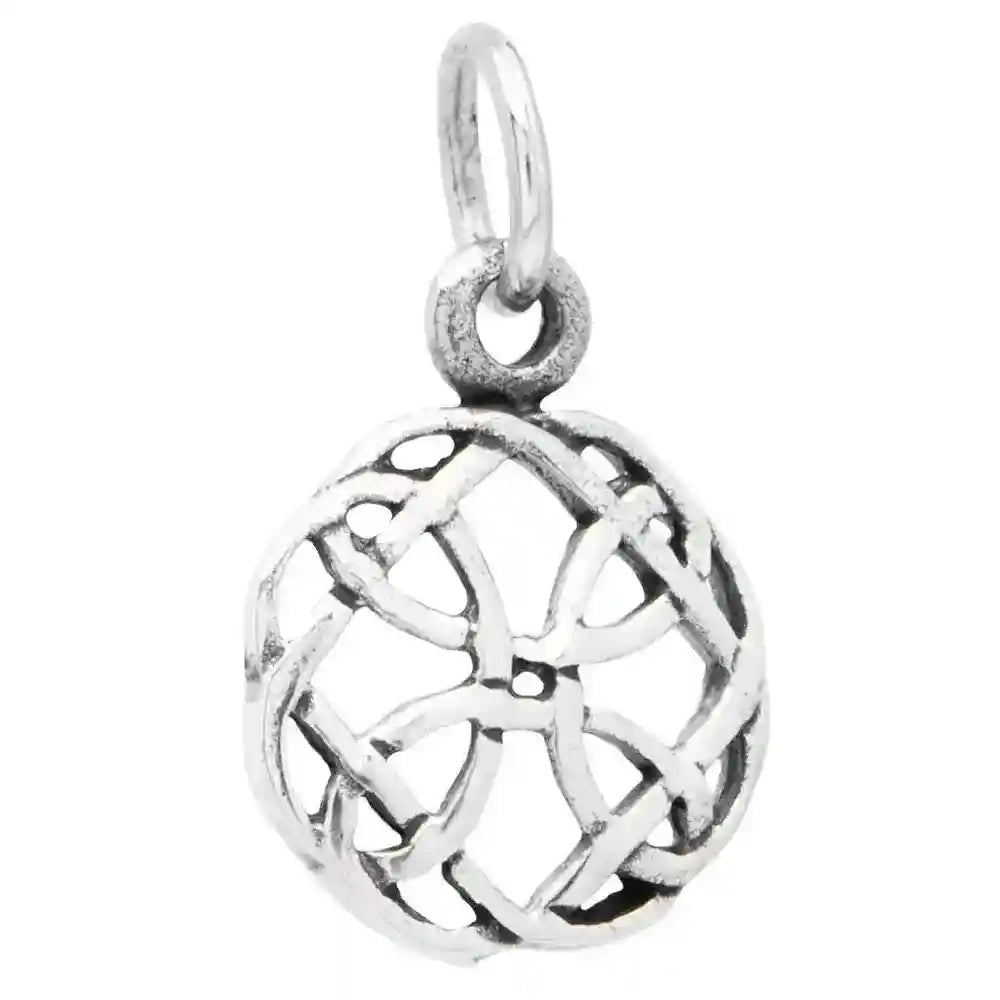 Keltischer Knoten Schmuck Anhänger 925er Silber Durchmesser 12mm - Firma Holzenplotz - Silberketten-Goldketten.de 