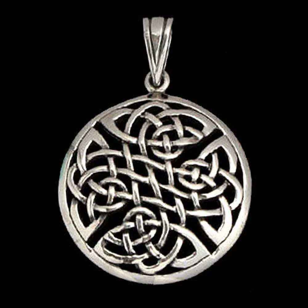 Keltischer Knoten Schmuck Anhänger 925er Silber - Keltische Knoten - Durchmesser 27mm