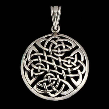 Keltischer Knoten Schmuck Anhänger 925er Silber - Keltische Knoten - Durchmesser 27mm