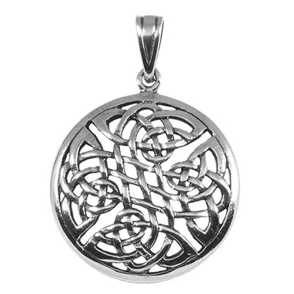 Keltischer Knoten Schmuck Anhänger 925er Silber - Keltische Knoten - Durchmesser 27mm
