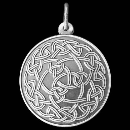 Keltischer Knoten Schmuck Anhänger versilbert 25mm