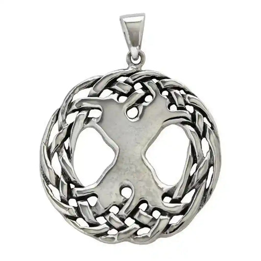 Keltischer Lebensbaum - Weltenesche Baum 925 Silber