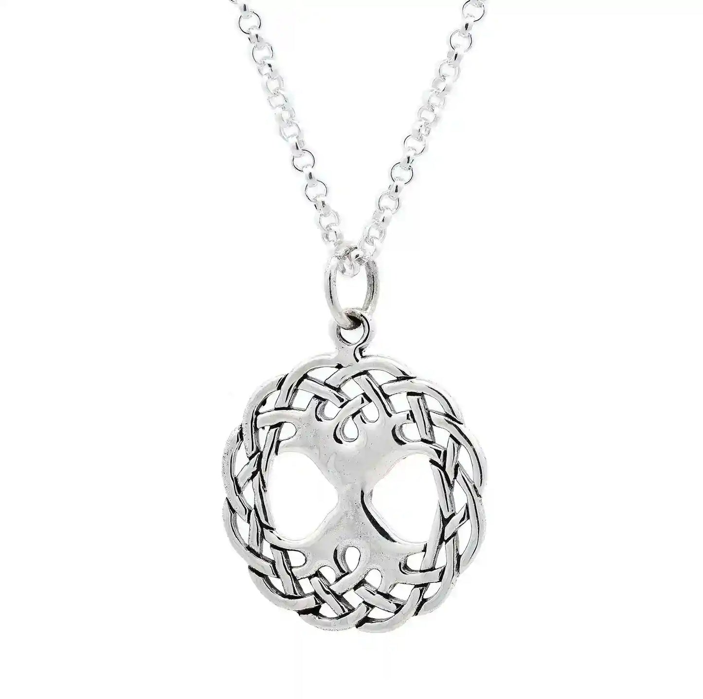 Keltischer Lebensbaum - Weltenesche mittel 925 Silber