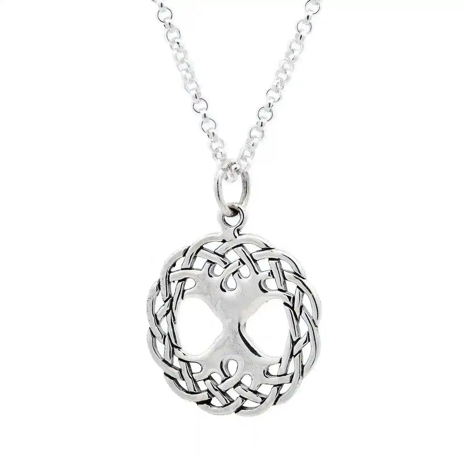 Keltischer Lebensbaum - Weltenesche mittel 925 Silber