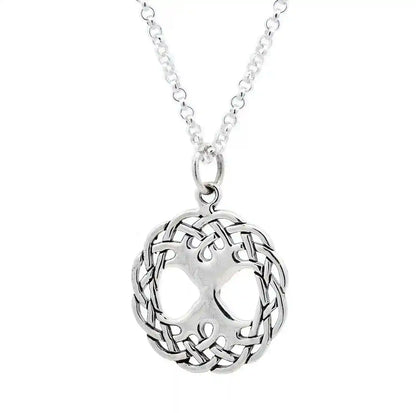 Keltischer Lebensbaum - Weltenesche mittel 925 Silber