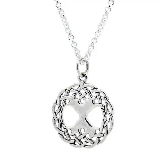 Keltischer Lebensbaum - Weltenesche mittel 925 Silber