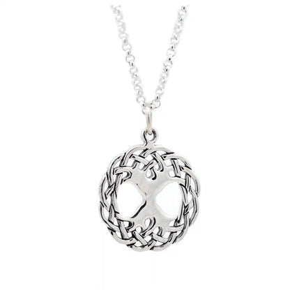Keltischer Lebensbaum - Weltenesche mittel 925 Silber