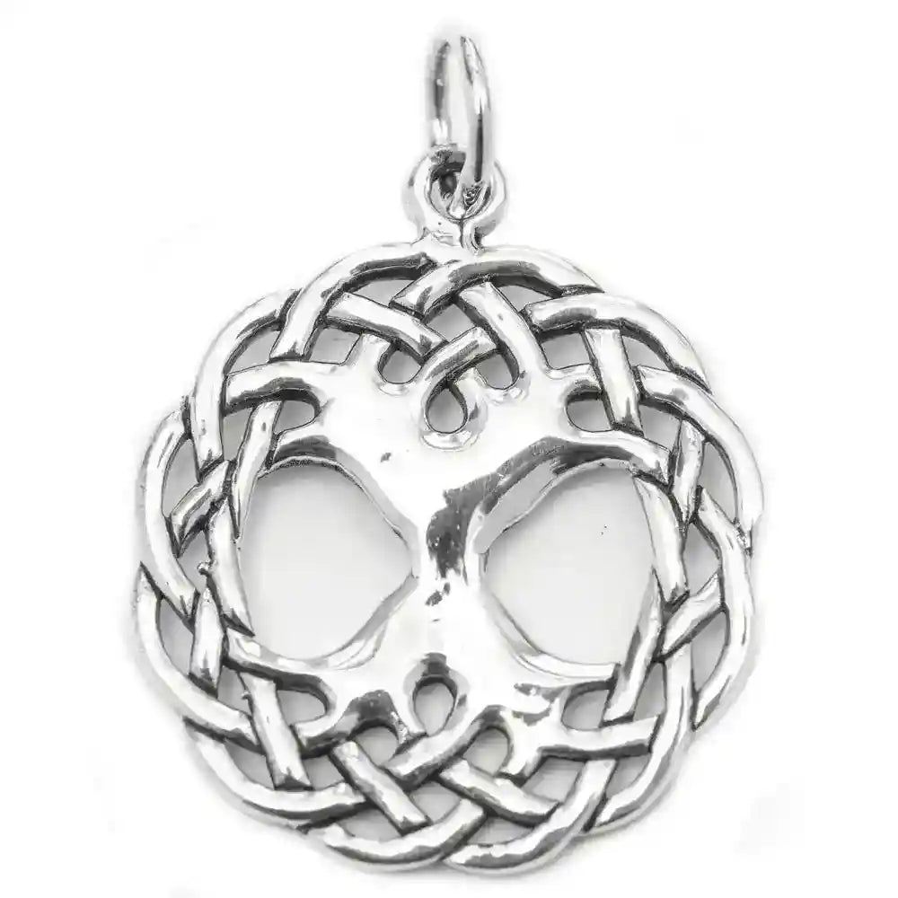 Keltischer Lebensbaum - Weltenesche Baum mittel 925 Silber