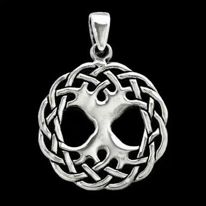 Keltischer Lebensbaum - Weltenesche Baum mittel 925 Silber