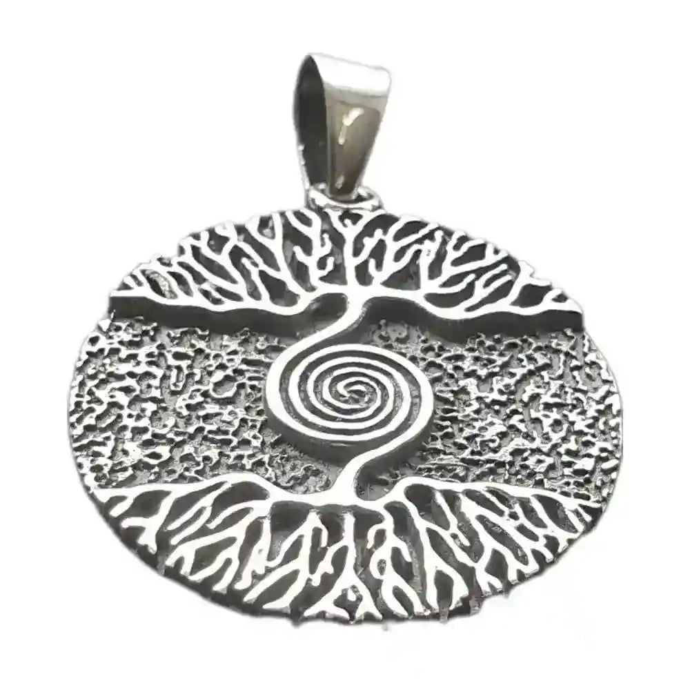 Keltischer Lebensbaum - Weltenesche Silber Anhänger 925 Baum - Firma Holzenplotz - Silberketten-Goldketten.de 