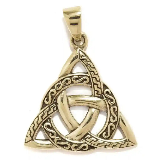 Keltischer Schmuck Anhänger Knotenmuster Amulett Bronze 35 mm