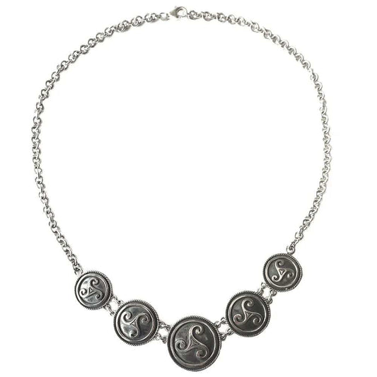 Keltisches Collier Triskele Kette 925er Silber Celtic - Firma Holzenplotz - Silberketten - Goldketten.de