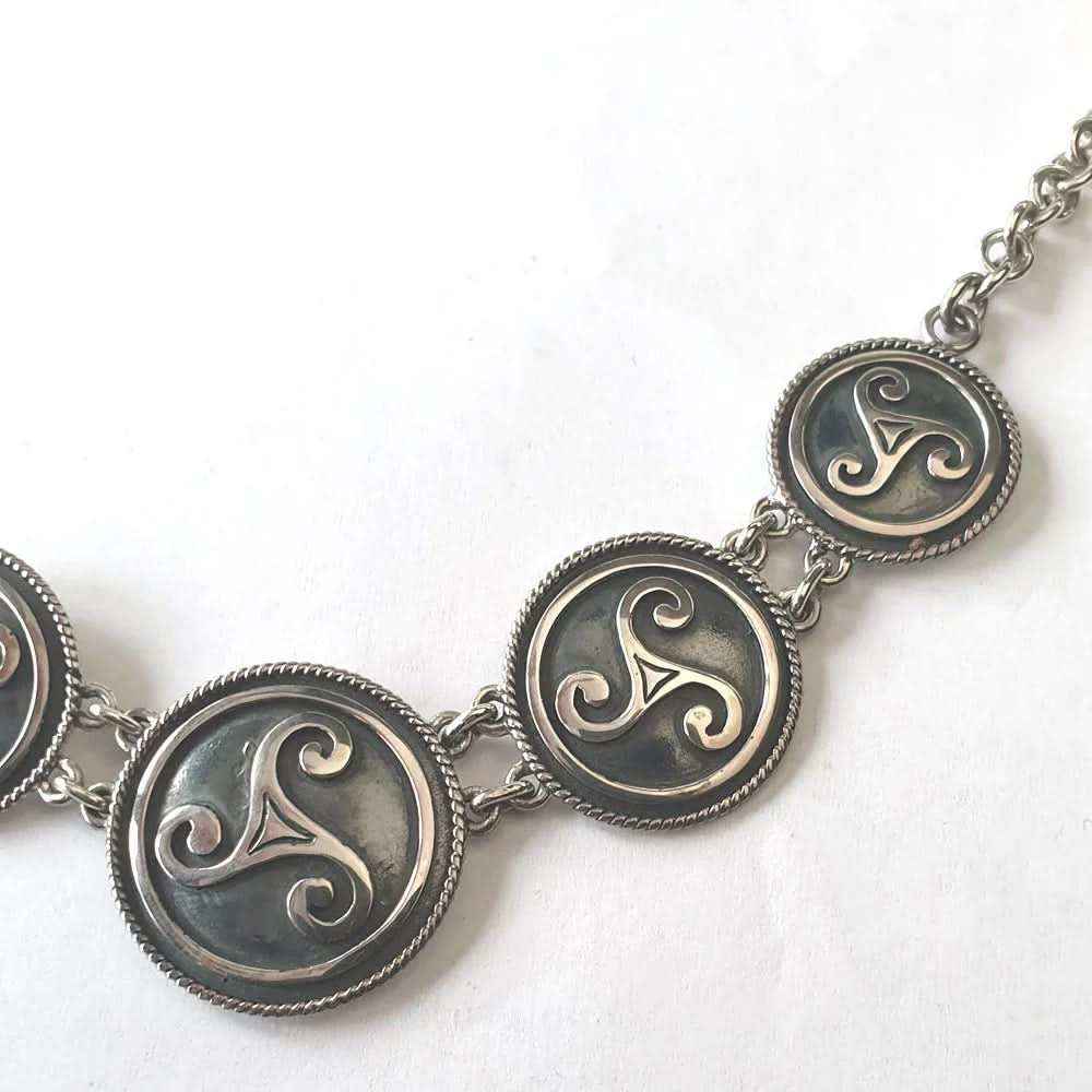 Keltisches Collier Triskele Kette 925er Silber Celtic - Firma Holzenplotz - Silberketten-Goldketten.de 