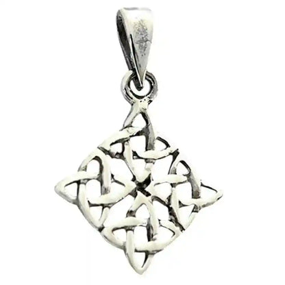 keltisches Erdsymbol klein Schmuck Anhänger 925er Silber 25x17mm