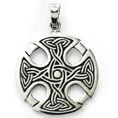 keltisches Kreuz mittel Schmuck Anhänger 925er Silber Kreuze 27x38mm - Firma Holzenplotz - Silberketten-Goldketten.de 