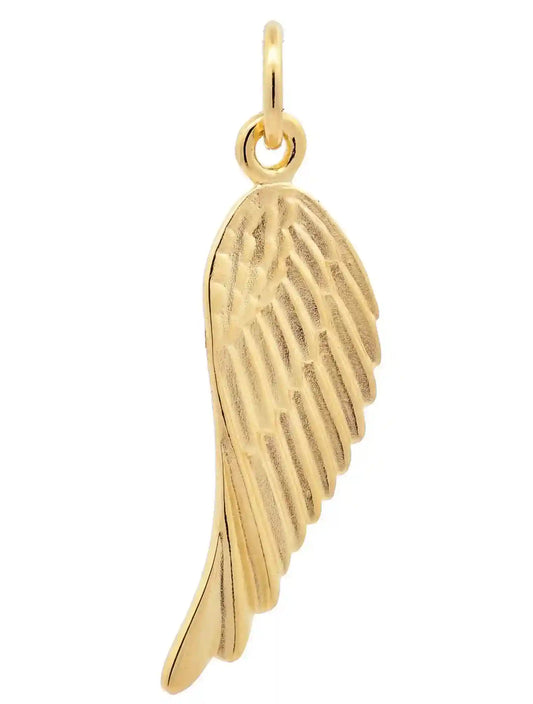 Kettenanhänger Anhänger Flügel massiv 925 Sterlingsilber vergoldet - Firma Holzenplotz - Silberketten-Goldketten.de 