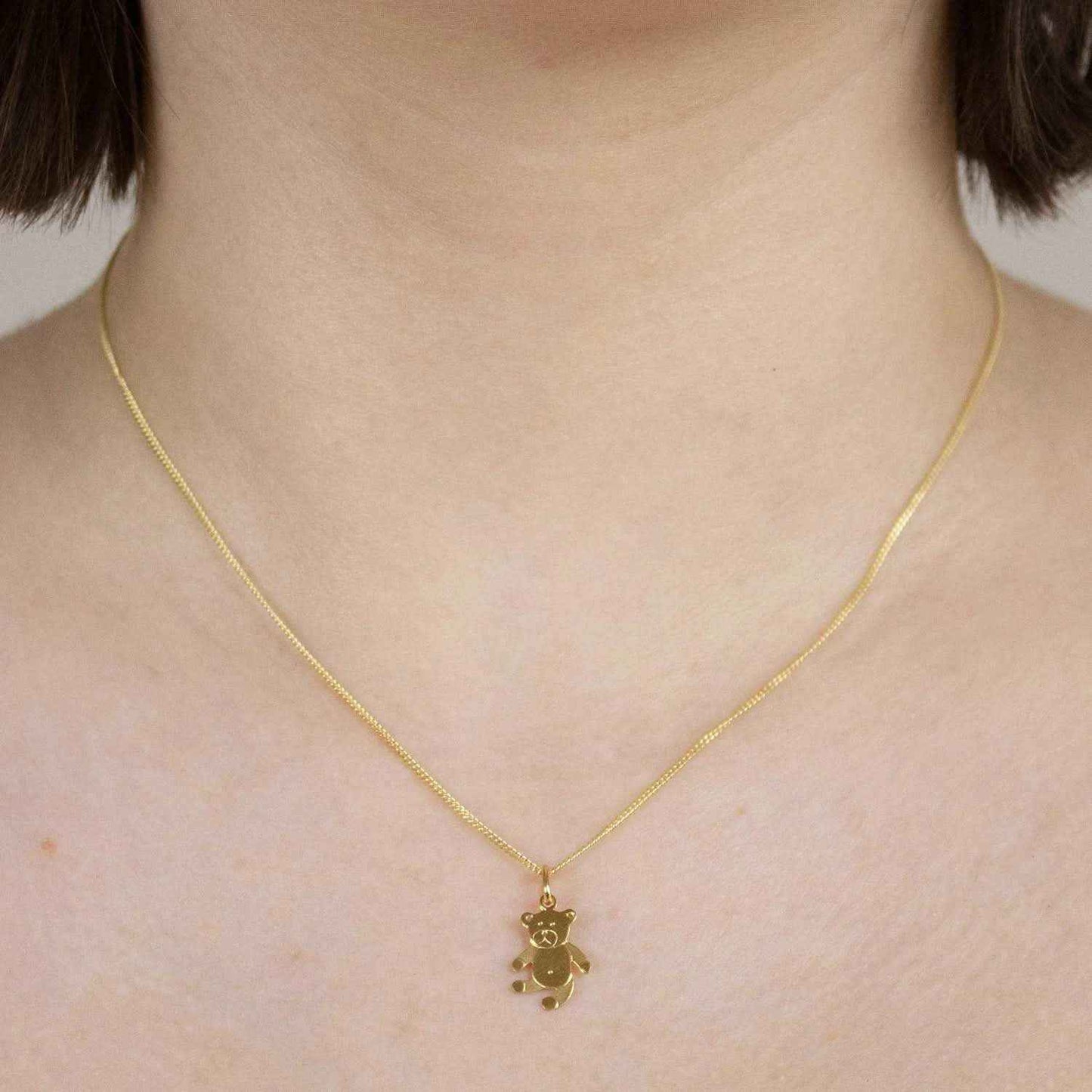 Kettenanhänger Gold Anhänger Bär massiv 333 - 8 Karat Gold - Firma Holzenplotz - Silberketten-Goldketten.de 