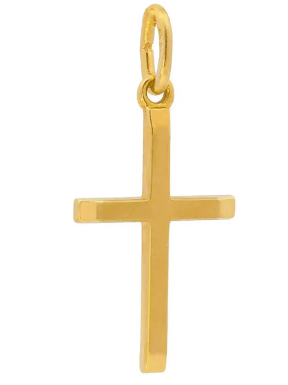 Kettenanhänger Gold Anhänger Kreuz massiv 333 - 8 Karat Gold - Firma Holzenplotz - Silberketten-Goldketten.de 