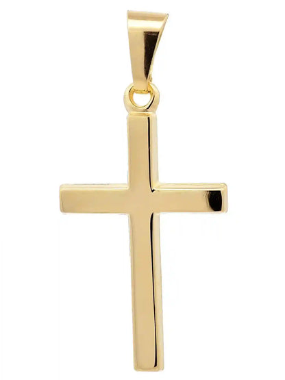 Kettenanhänger Gold Anhänger Kreuz massiv 585 - 14 Karat Gold