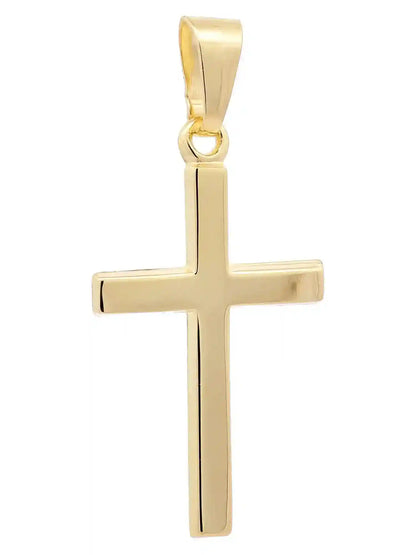Kettenanhänger Gold Anhänger Kreuz massiv 585 - 14 Karat Gold