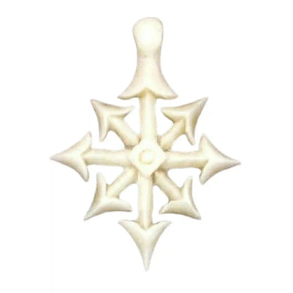 Knochen Chaos Stern Anhänger Schmuck 35x29mm