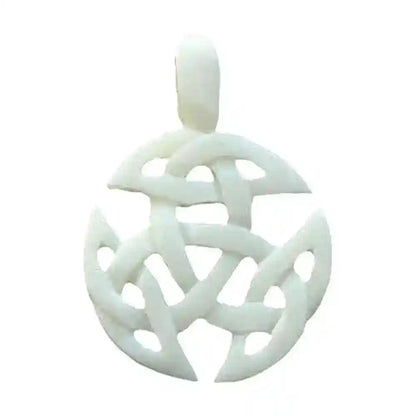 Knochen Offene-Dreifalt Anhänger Schmuck - Dreifalt - 36x26mm