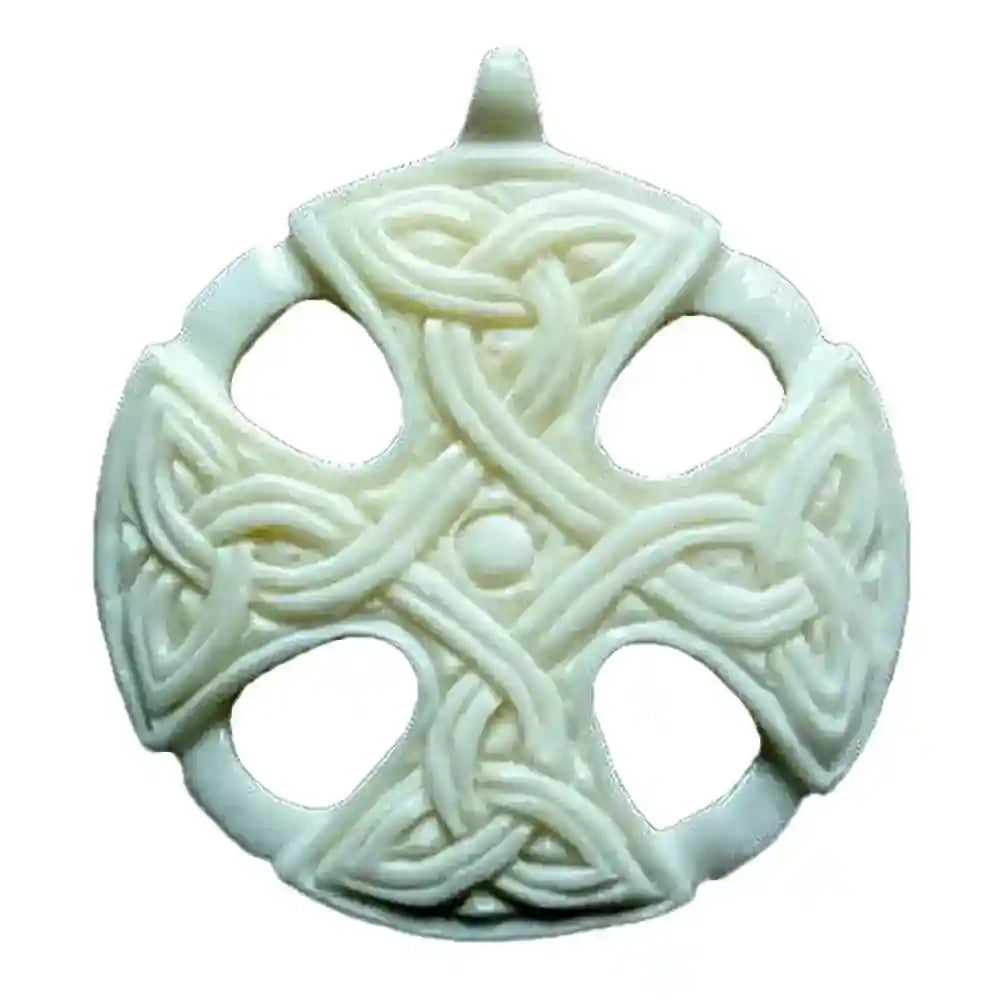 Knochenanhänger Keltisches Erdsymbol  Anhänger  35x32mm