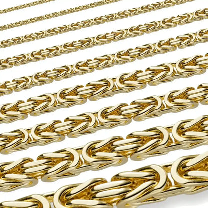 Königskette Halskette  333, 585 oder 750 Karat Gold Auswahl