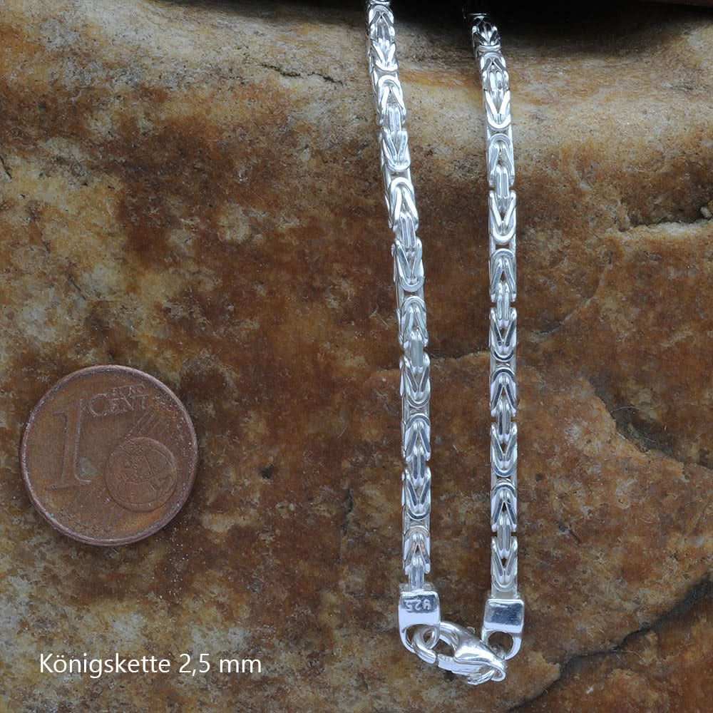Königskette Halskette  925 Sterlingsilber Auswahl