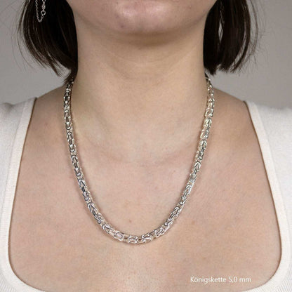 Königskette Halskette  925 Sterlingsilber Auswahl