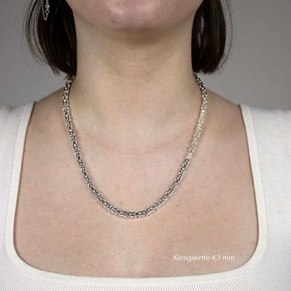 Königskette Halskette  925 Sterlingsilber Auswahl