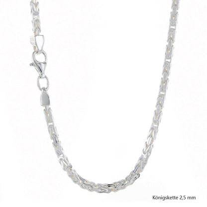 Königskette Halskette  925 Sterlingsilber Auswahl