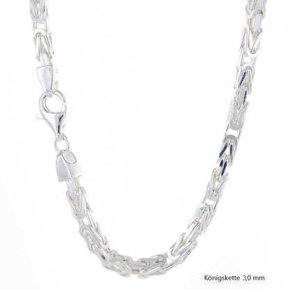Königskette Halskette  925 Sterlingsilber Auswahl