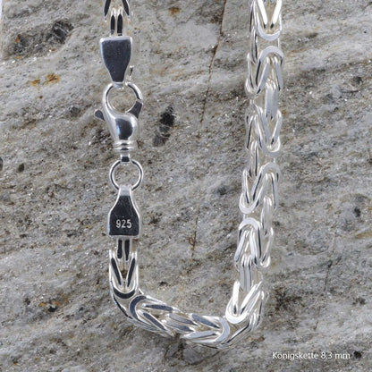 Königskette Halskette  925 Sterlingsilber Auswahl