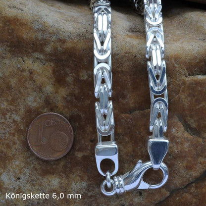 Königskette Halskette  925 Sterlingsilber Auswahl