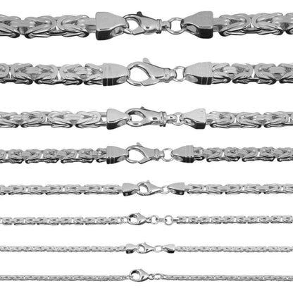 Königskette Halskette Armkette 925 Sterlingsilber Auswahl 925 Silber - Firma Holzenplotz - Silberketten-Goldketten.de 