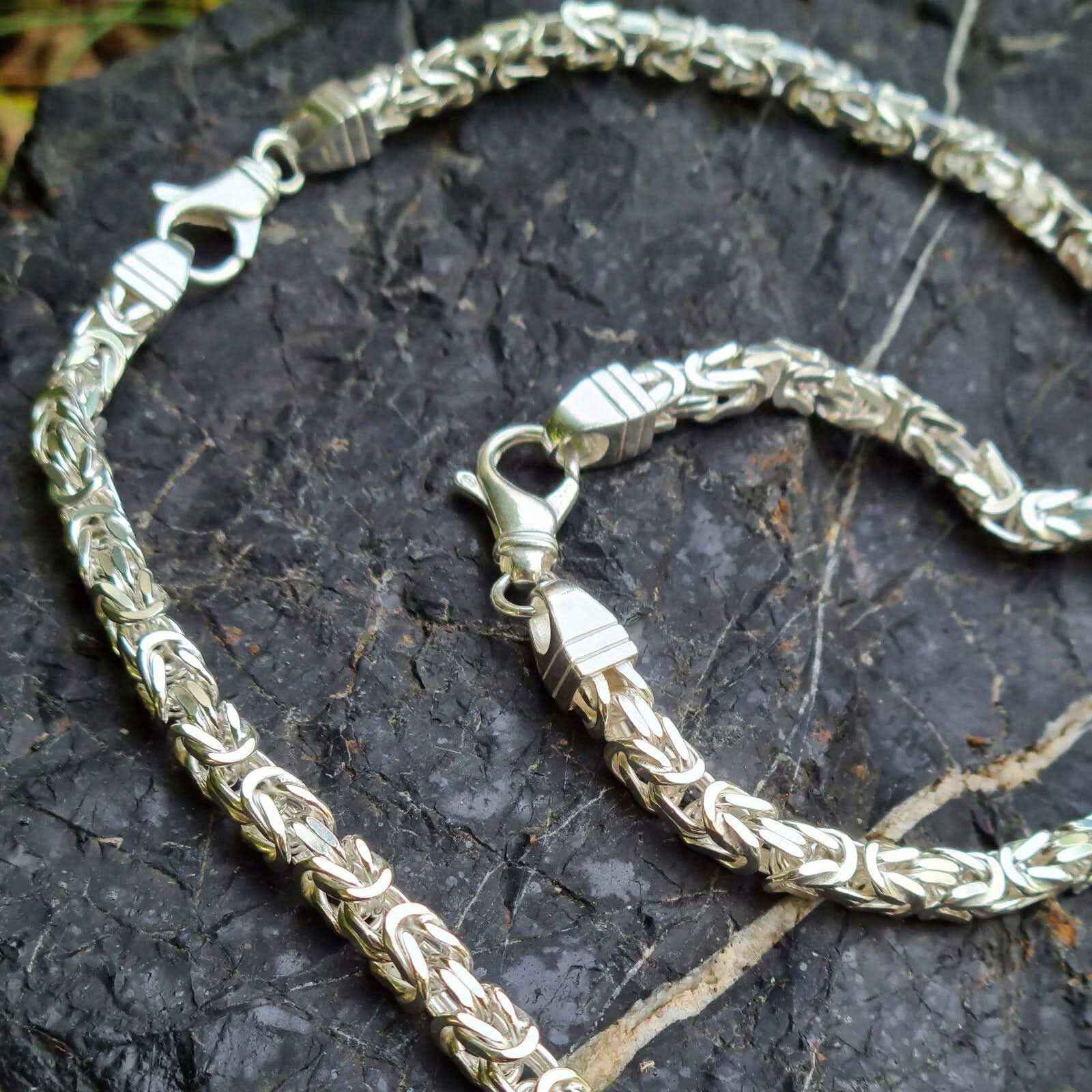 Königskette Halskette Armkette Breite 5,1 mm 925 Sterlingsilber - Firma Holzenplotz - Silberketten-Goldketten.de 