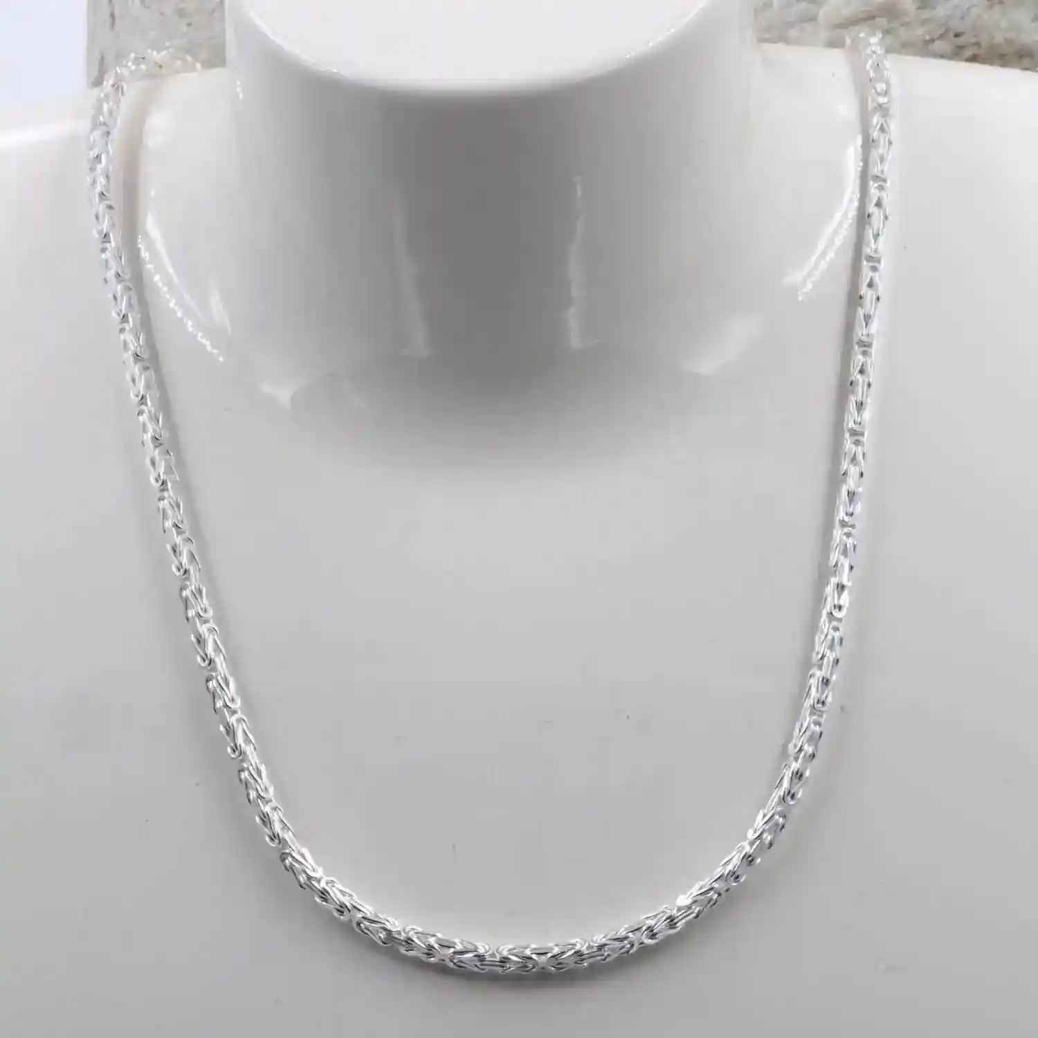 Königskette Halskette oder Armband Breite 2,5 mm - massiv 925 Sterlingsilber Auswahl - Firma Holzenplotz - Silberketten-Goldketten.de 