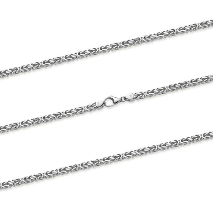 Königskette Halskette oder Armband Breite 2,5 mm - massiv 925 Sterlingsilber Auswahl - Firma Holzenplotz - Silberketten-Goldketten.de 