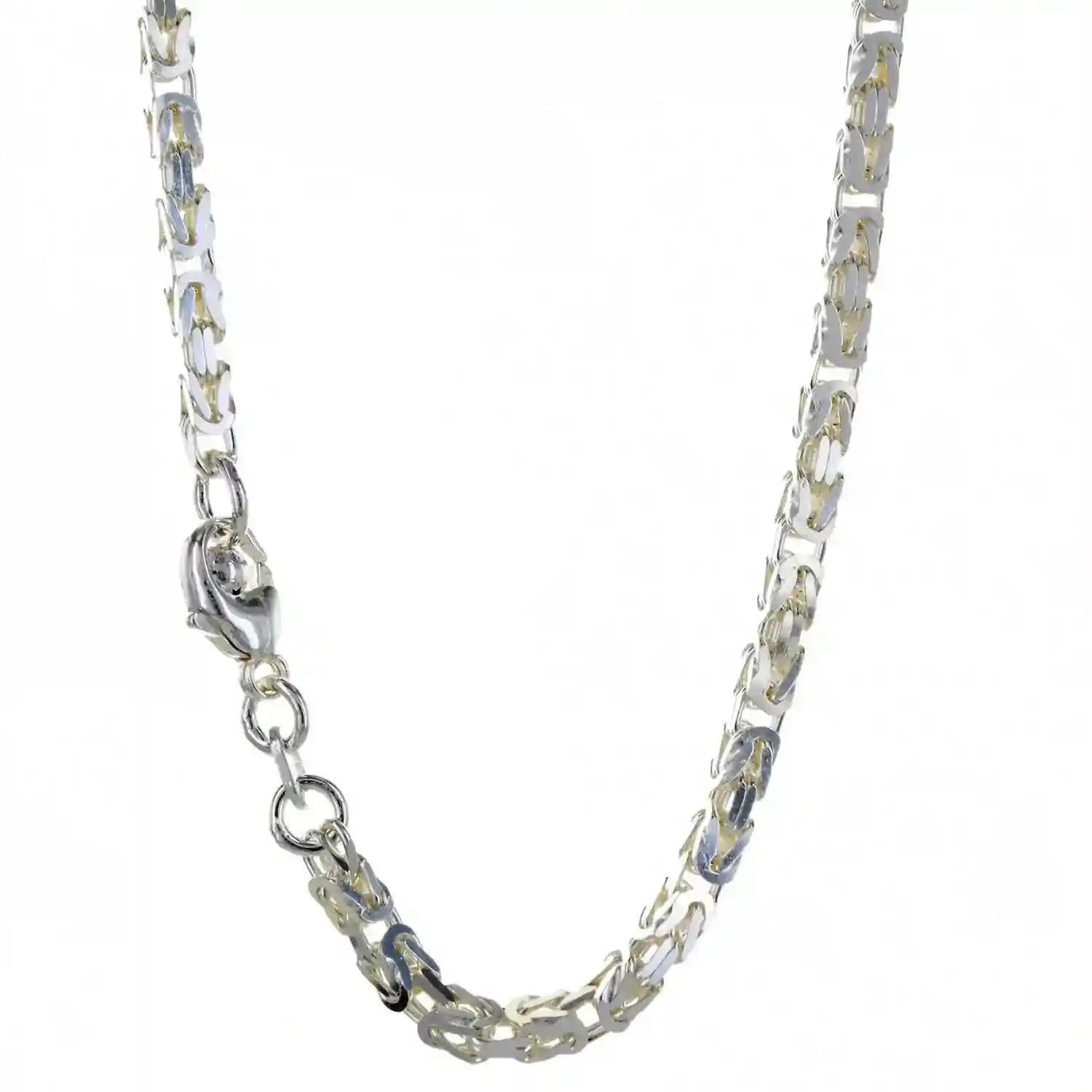 Königskette Halskette oder Armband Breite 3,0 mm - massiv 925 Sterlingsilber Auswahl - Firma Holzenplotz - Silberketten-Goldketten.de 