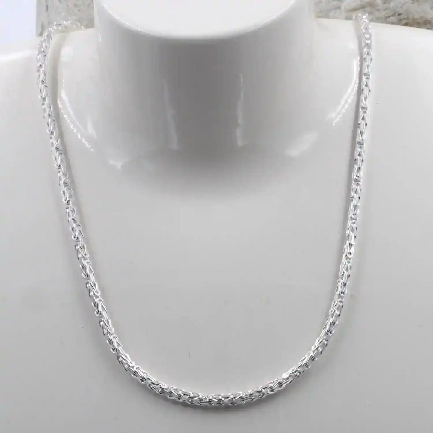 Königskette Halskette oder Armband Breite 3,0 mm - massiv 925 Sterlingsilber Auswahl - Firma Holzenplotz - Silberketten-Goldketten.de 