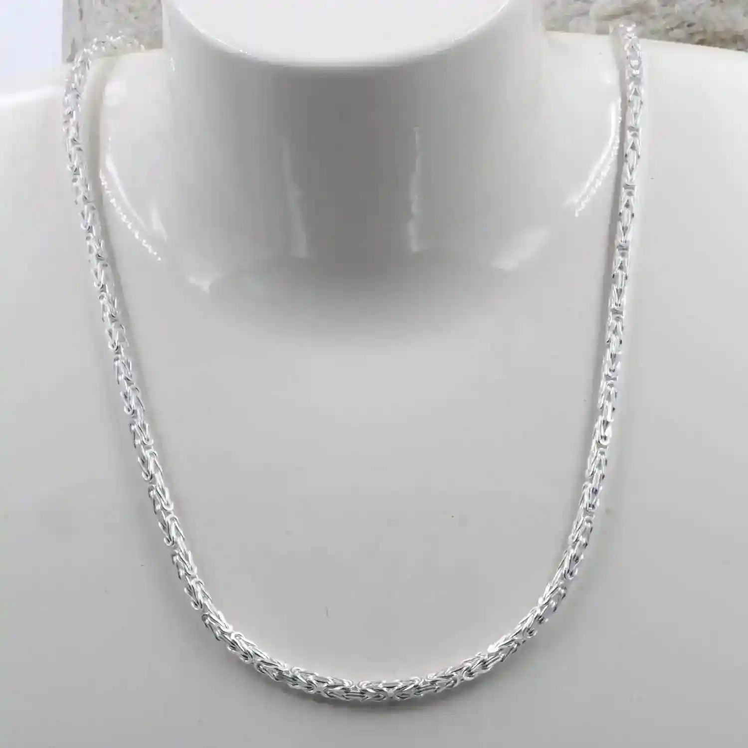 Königskette Halskette oder Armband Breite 3,0 mm - massiv 925 Sterlingsilber Auswahl - Firma Holzenplotz - Silberketten-Goldketten.de 