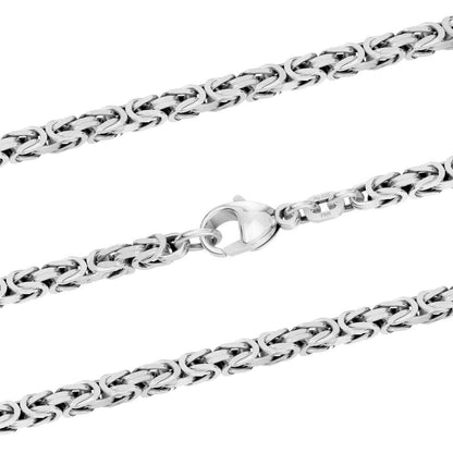 Königskette Halskette oder Armband Breite 3,5 mm - massiv 925 Sterlingsilber Auswahl - Firma Holzenplotz - Silberketten-Goldketten.de 