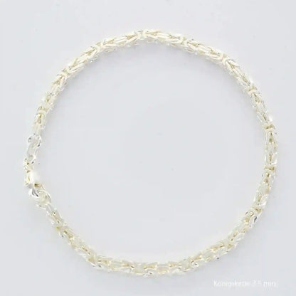 Königskette Halskette oder Armband Breite 3,5 mm - massiv 925 Sterlingsilber Auswahl - Firma Holzenplotz - Silberketten-Goldketten.de 